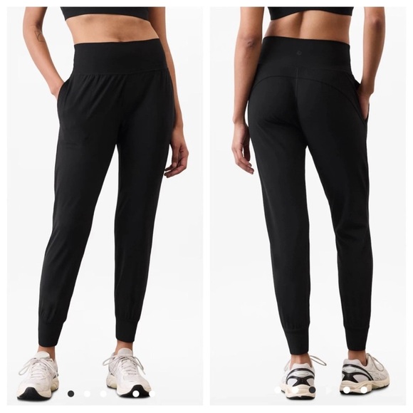 Athleta Salutation Joggers in Powervita in Black - Size S Tall Black - Picture 1 of 14